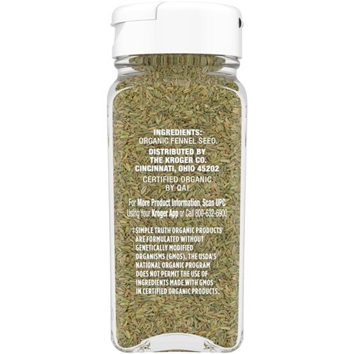 Simple Truth Organic Whole Fennel Seed 1.48 oz