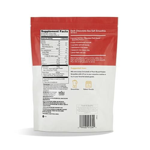 Whole Foods Market, Protein Plantpowder Smoothie Rich Chocolate, 9 Ounce