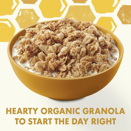 Cascadian Farm Organic Granola, Oats And Honey Cereal, Resealable Pouch, 11 Oz