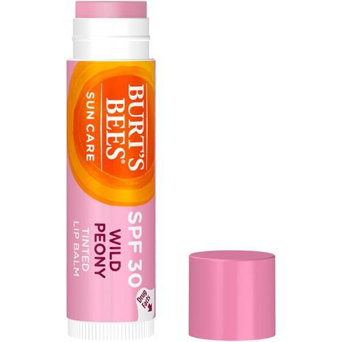 Burt’S Bees Sun Care Tinted Lip Balm, Spf 30 Mineral Sunscreen, Wild Peony, 1 Tube