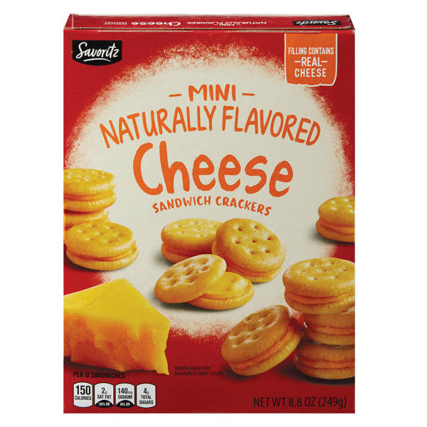 Savoritz Mini  Cheese Sandwich Crackers, 8.8 oz