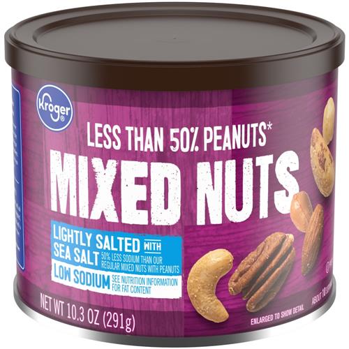 Kroger Lightly Salted Mixed Nuts 10.3 oz