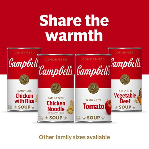 Campbell’S Condensed Chicken Noodle Soup Dry Egg Noodle Recipe, 22.4 Oz Family Size Can