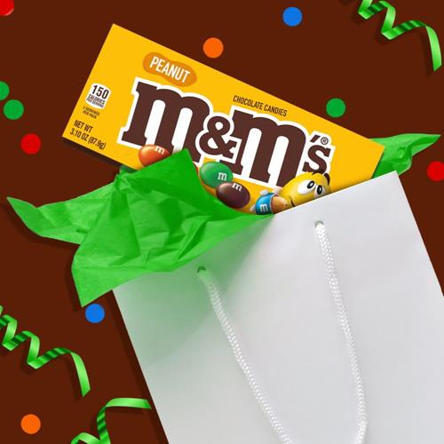 M&Ms Peanut Chocolate Candy Movie Theater Box 3.1-Ounce Box