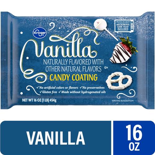 Kroger Vanilla Flavored Candy Coating 16 oz