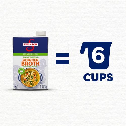 Swanson Natural Goodness Chicken Broth, 48 Oz Carton