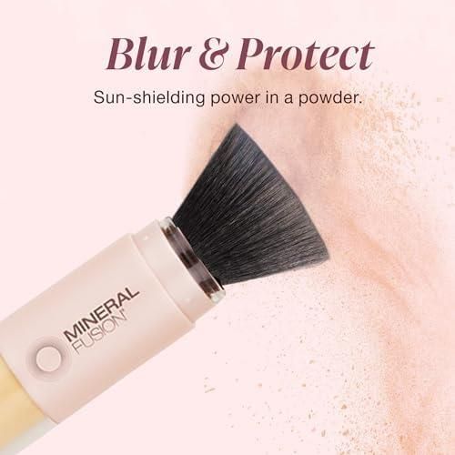 Mineral Fusion Brush-On Powder Sunscreen For Face, Spf 30, Invisible Mineral Sunscreen, Uva Uvb Protection, Non Toxic And Hypoallergenic, 0.14 Oz