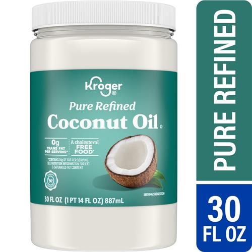 Kroger Pure Refined Coconut Oil 30 fl oz