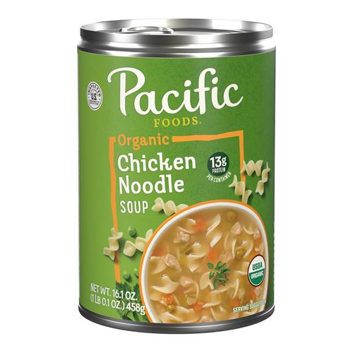 Pacific Foods Organic Chicken Noodle Soup, 16.1 Oz Can