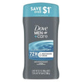 Dove Men+Care Antiperspirant Deodorant Stick Clean Comfort Twin Pack 72-Hour Sweat & Odor Protection Antiperspirant For Men With 1/4 Moisturizing Cream 2.7 Oz