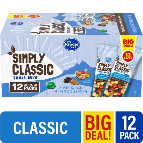 Kroger Simply Classic Trail Mix Multipack 12 ct / 1.5 oz
