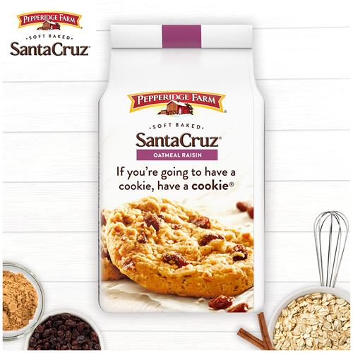 Pepperidge Farm Santa Cruz Soft Baked Oatmeal Raisin Cookies, 8.6 Oz. Bag