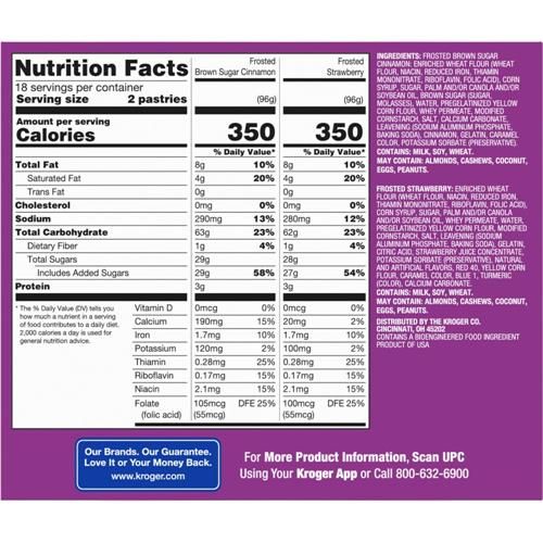 Kroger Variety Pack Frosted Toasted Treats 36 ct