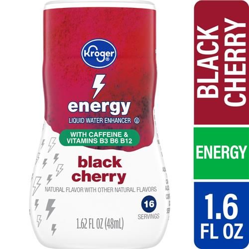 Kroger Energy Black Cherry Water Enhancer Bottle 1.62 fl oz