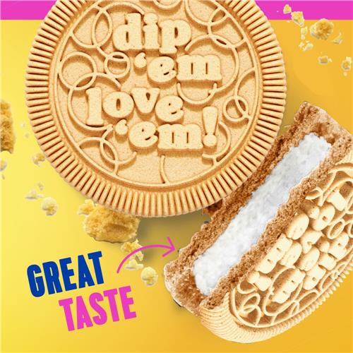 Kroger Kaleidos Golden Double Filled Vanilla Cream Sandwich Cookies Family Size 20 oz