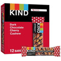 Kind Nut Bars, Dark Chocolate Cherry Cashew, Healthy Snacks, Gluten Free, 4G Protein, 12 Count