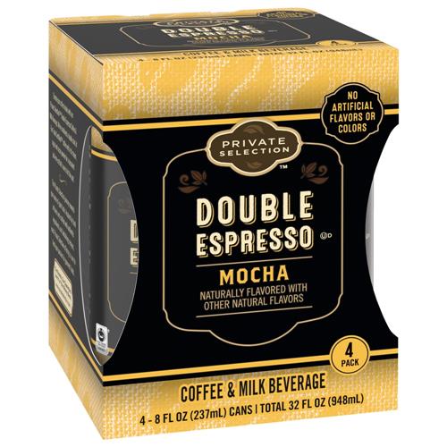 Private Selection Double Espresso Mocha Coffee & Milk Beverage 4 ct / 8 fl oz