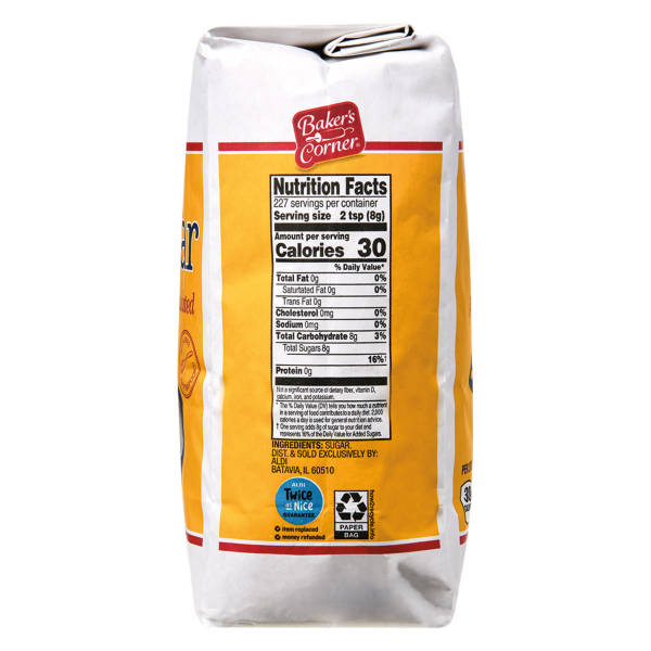 Baker's Corner Granulated Sugar, 4 lb