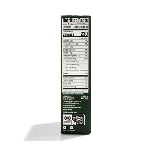 Whole Foods Market, Organic Chickpea Shells, 8 Oz