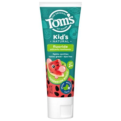 Toms Of Maine Natural Childrens Fluoride Toothpaste, Watermelon, 5.1 Oz