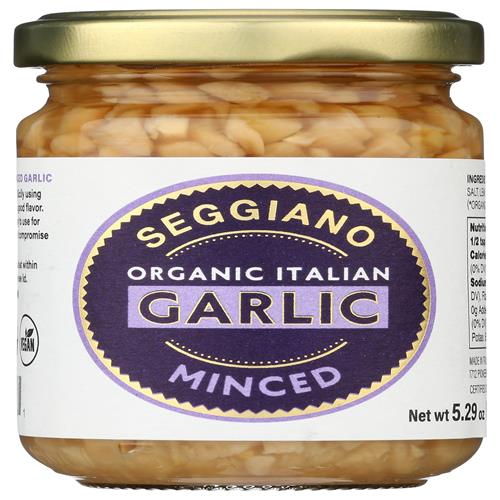 Seggiano Organic Minced Italian Garlic, 5.29 Oz