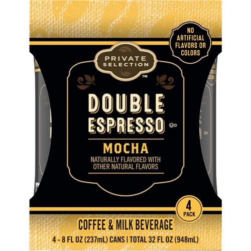 Private Selection Double Espresso Mocha Coffee & Milk Beverage 4 ct / 8 fl oz