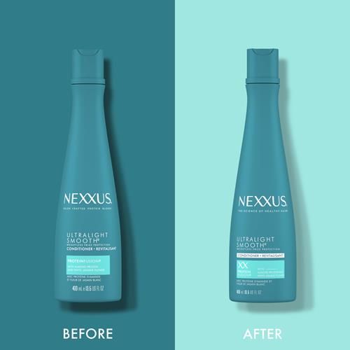 Nexxus Ultralight Smooth Conditioner Weightless For Dry And Frizzy Hair Smooth Hair Treatment To Block Out Frizz Against Humidity 13.5 Oz