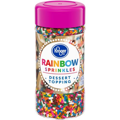 Kroger Rainbow Sprinkles Dessert Topping 3 oz