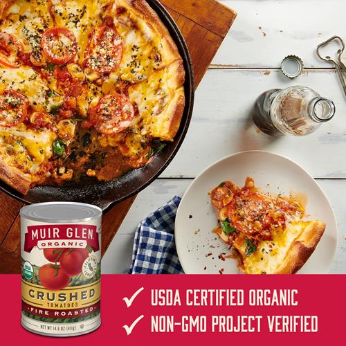 Muir Glen Organic Crushed Fire Roasted Canned Tomatoes, 14.5 Oz.