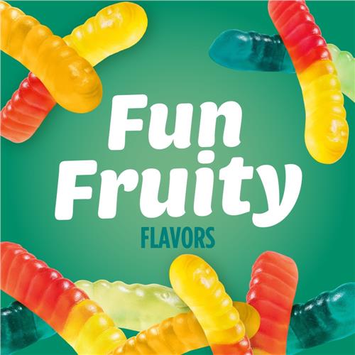 Kroger Gummi Worms Candy Bag 7 oz