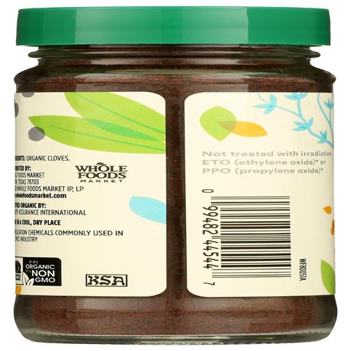 Whole Foods Market, Organic Cloves Ground, 1.87 Oz