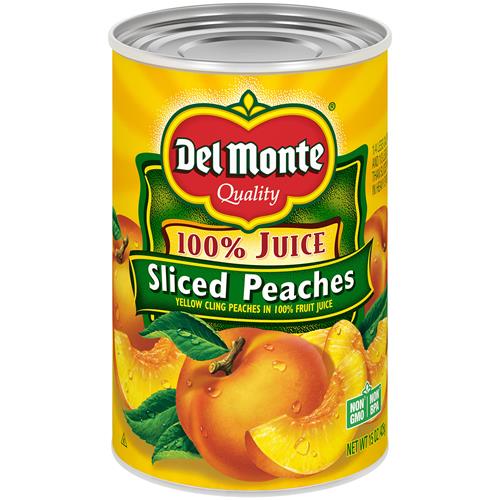 Del Monte Canned Sliced Peaches, 15 Ounce