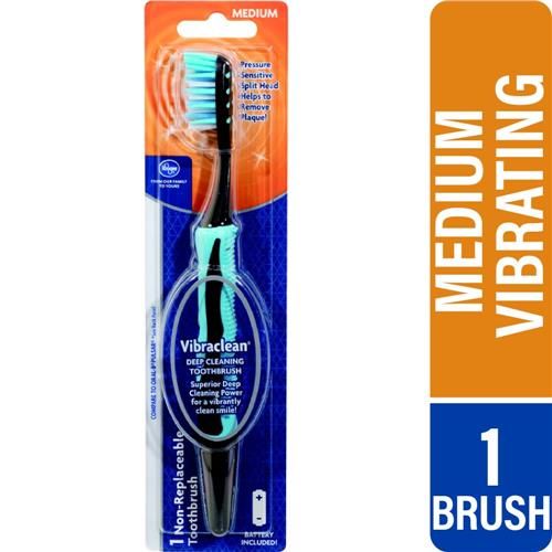 Kroger VibraClean Deep Cleaning Toothbrush with Medium Bristles 1 count