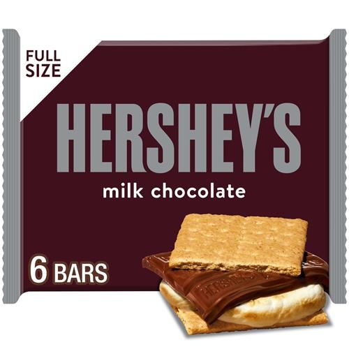 Hersheys Milk Chocolate Candy Bars, 1.55 Oz (6 Count)