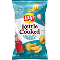 Lays Kettle Cooked Sea Salt & Vinegar Flavored Potato Chips, 8 Oz