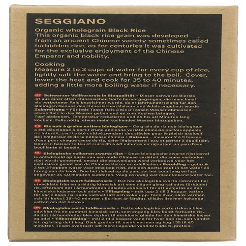 Seggiano Organic Black Nerone Rice, 17.6 Oz