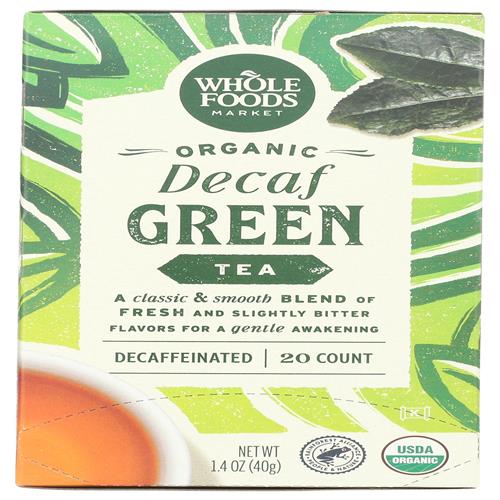 Whole Foods Market Organic Decaf Green Tea, 20 Ct
