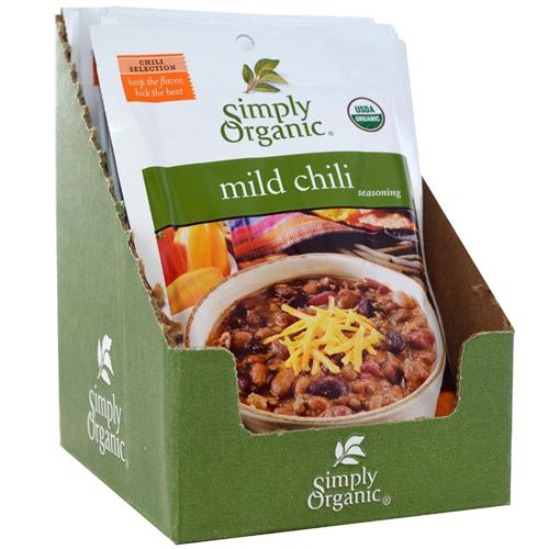 Simply Organic Organic Mild Chili Seasoning, 1 Oz