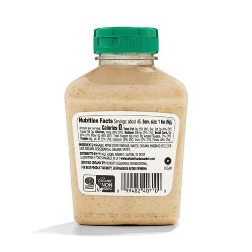 Whole Foods Market, Organic German Mustard, 8 Ounce