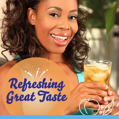 Crystal Light Sugar-Free Peach Iced Tea Low Calories Powdered Drink Mix 6 Count Pitcher Packets