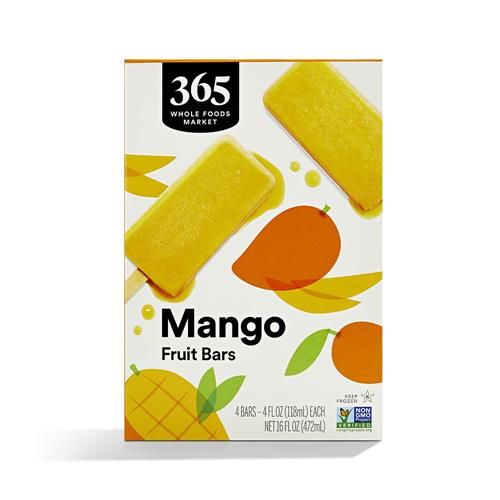 Whole Foods Market Bar Fruit Mango, 16 Fl Oz, 4 Count (Pack Of 1)