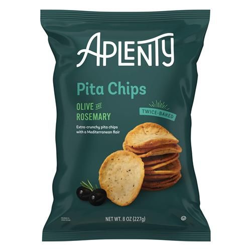 Aplenty Olive And Rosemary Pita Chips, 8 Oz