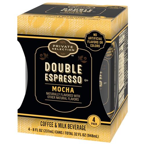 Private Selection Double Espresso Mocha Coffee & Milk Beverage 4 ct / 8 fl oz