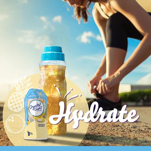 Crystal Light Liquid Tropical Coconut Naturally Flavored Drink Mix, 1.62 Fl Oz Bottle