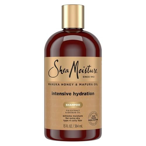 Sheamoisture Intensive Hydration Shampoo For Dry, Damaged Hair Manuka Honey And Mafura Oil Sulfate-Free 13 Oz