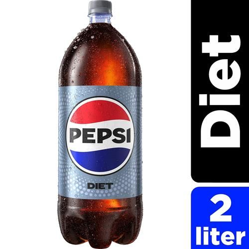 Diet Pepsi Cola Soda, 2 Liter Bottle (64.7Oz)