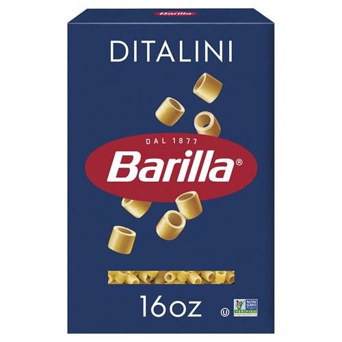 Barilla Ditalini Pasta, 16 Oz. Box - Non-Gmo Pasta Made With Durum Wheat Semolina - Kosher Certified Pasta