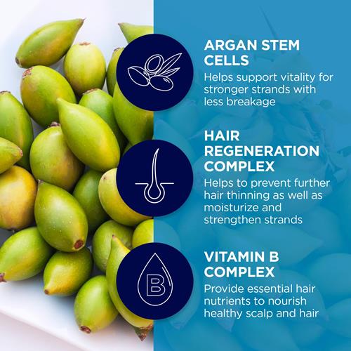 Andalou Naturals Argan Stem Cell Age Defying Shampoo, Strengthening Hair Care For Thinning, Dull Or Weak Hair, Helps Revitalize & Strengthen For Fuller, Healthier-Looking Hair, 11.5 Ounce