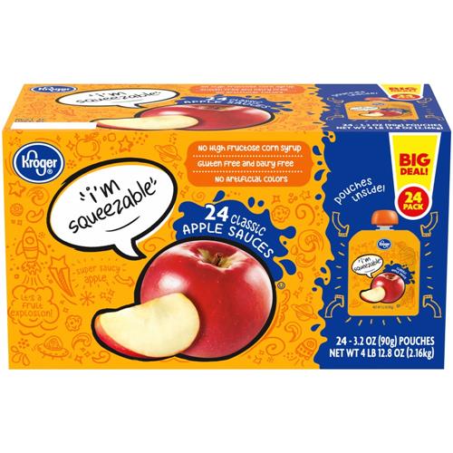 Kroger Classic Applesauce 24 ct / 3.2 oz