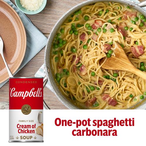 Campbells Condensed Cream Of Chicken Soup, 22.6 Oz Family Size Can